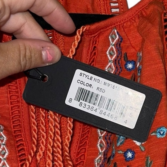 Miss me NWT Small Boho gorgeous Top Shirt - Picture 3 of 5